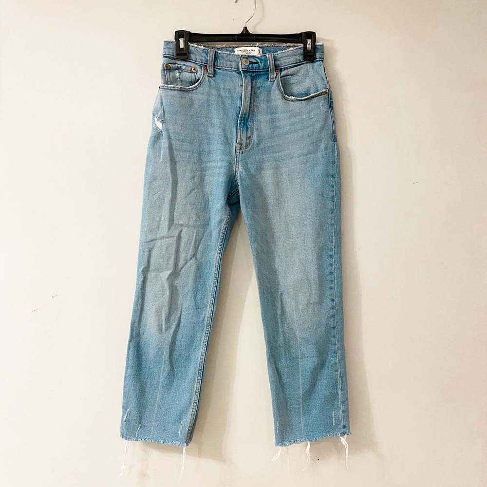 Abercrombie & Fitch The Ankle Straight Ultra High Rise, Curve Love Skinny Jean